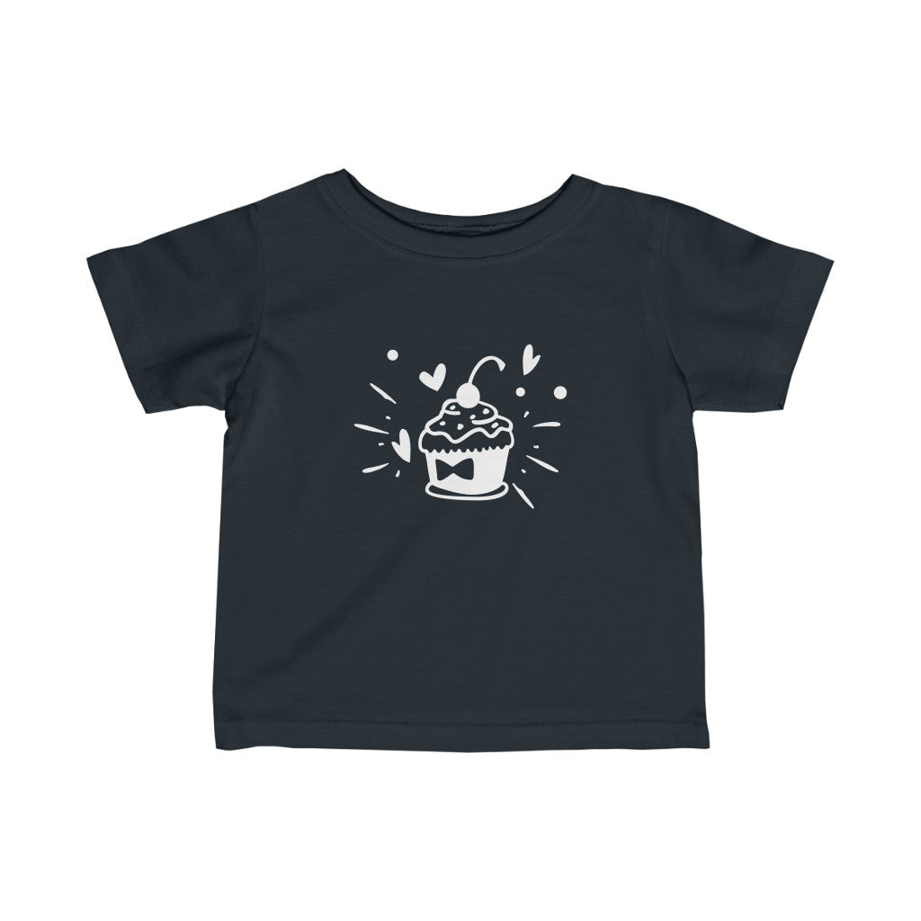 Kids - Cupcake T-Shirt-Kids clothes-Printify-Black-6M-Mama Toddler