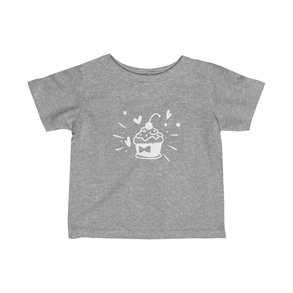 Kids - Cupcake T-Shirt-Kids clothes-Printify-Heather-6M-Mama Toddler