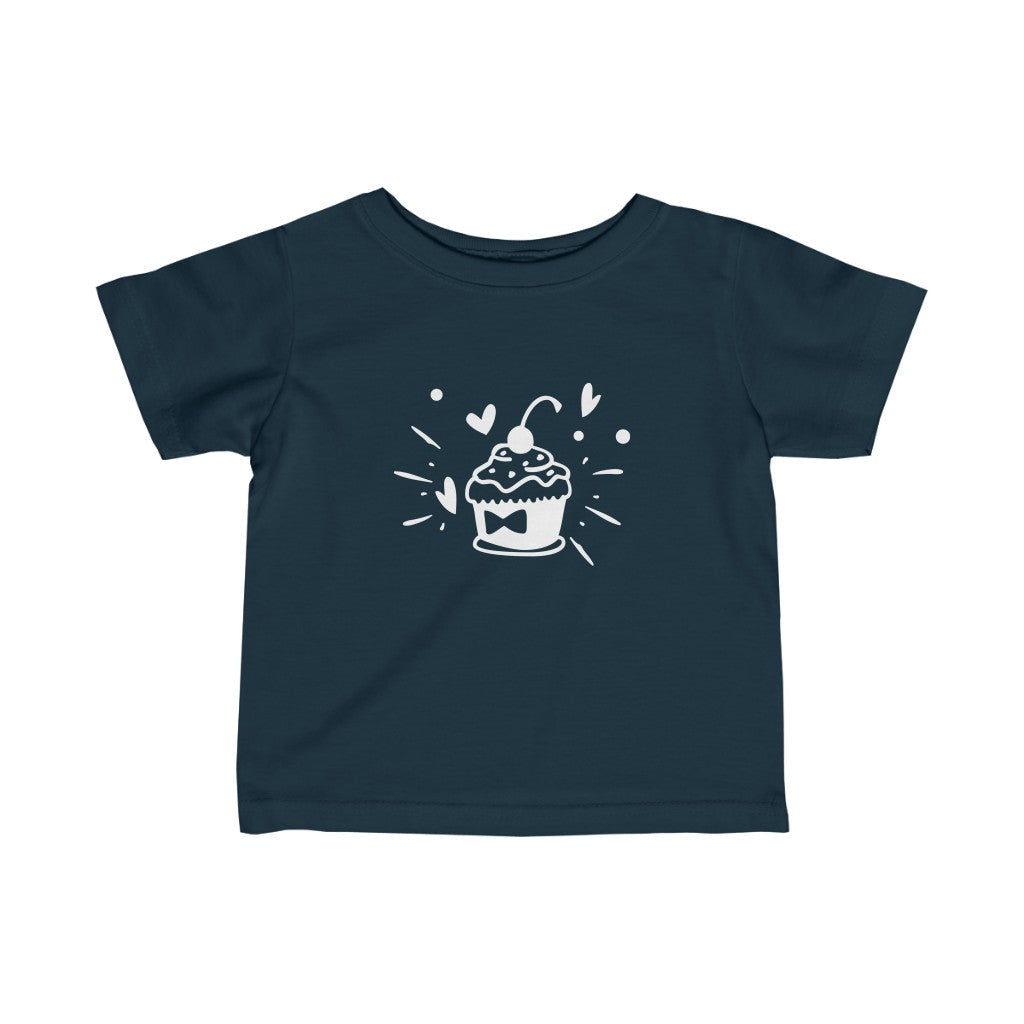 Kids - Cupcake T-Shirt-Kids clothes-Printify-Navy-6M-Mama Toddler