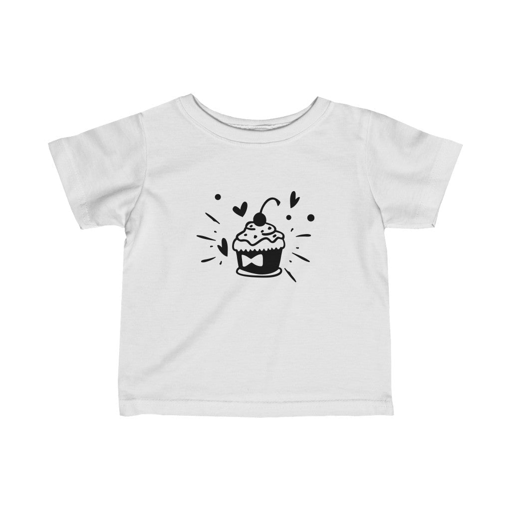 Kids - Cupcake T-Shirt-Kids clothes-Printify-White-6M-Mama Toddler
