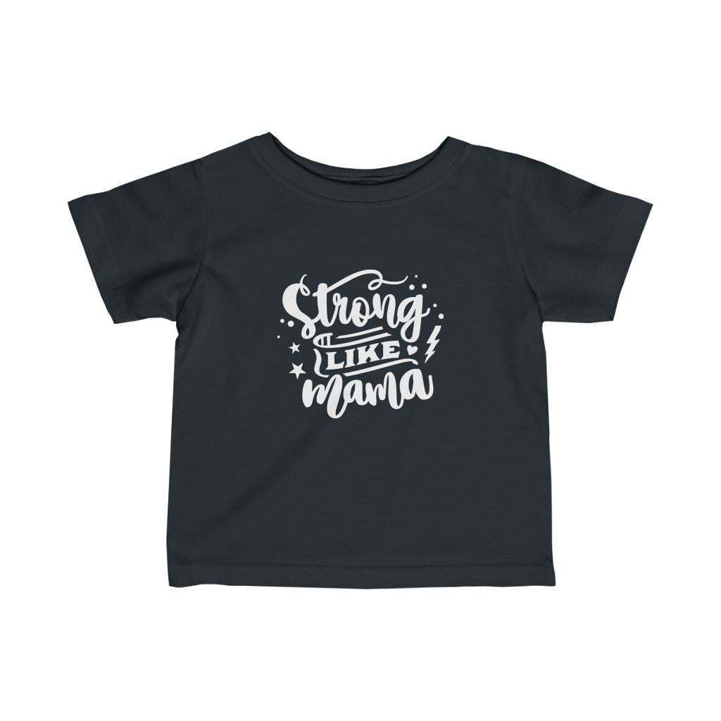 Kids - Strong Like Mama T-Shirt-Kids clothes-Printify-Black-6M-Mama Toddler