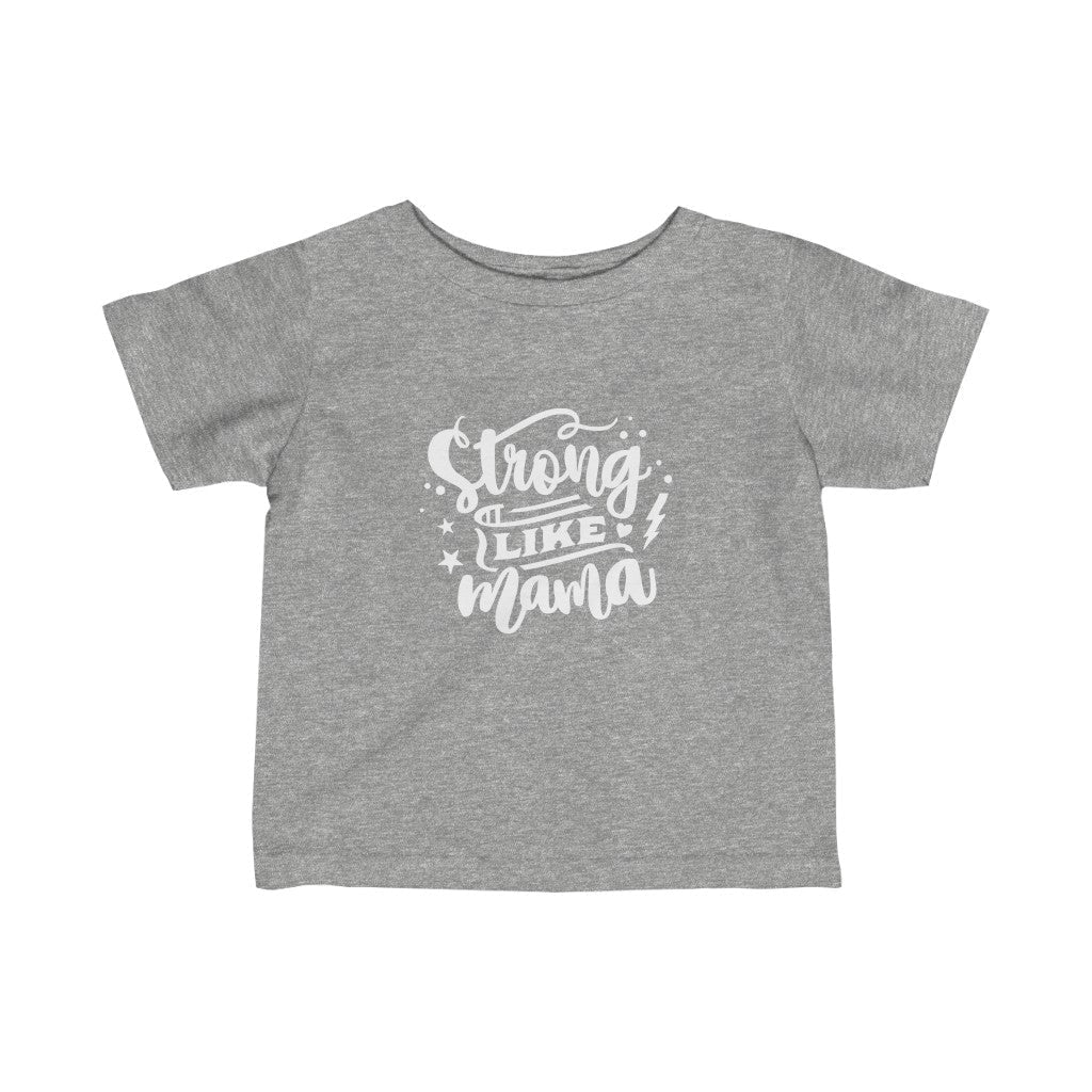 Kids - Strong Like Mama T-Shirt-Kids clothes-Printify-Heather-6M-Mama Toddler