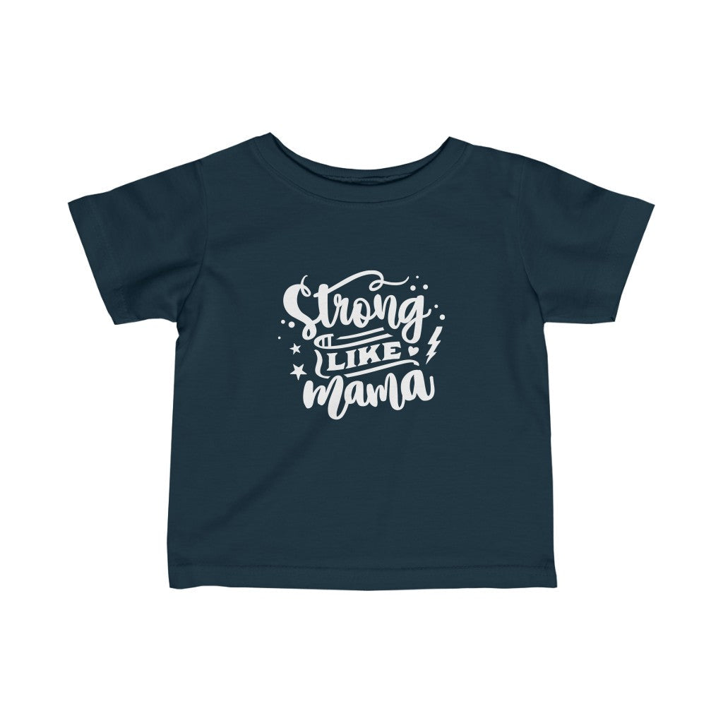 Kids - Strong Like Mama T-Shirt-Kids clothes-Printify-Navy-6M-Mama Toddler