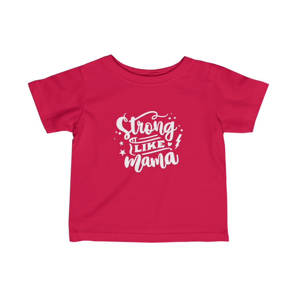 Kids - Strong Like Mama T-Shirt-Kids clothes-Printify-Red-6M-Mama Toddler