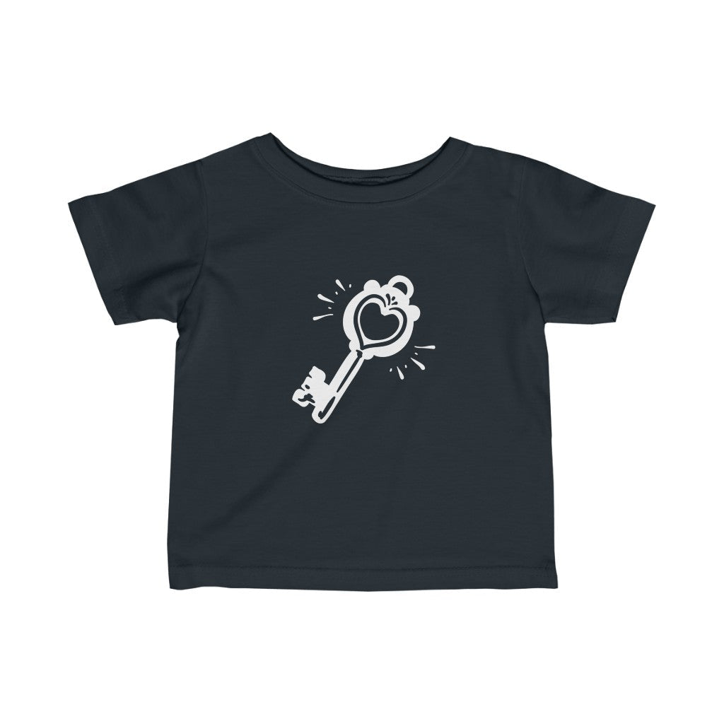 Kids - The Key T-Shirt-Kids clothes-Printify-Black-6M-Mama Toddler