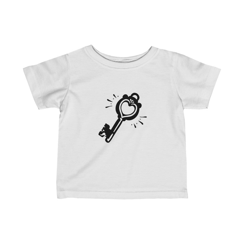 Kids - The Key T-Shirt-Kids clothes-Printify-White-6M-Mama Toddler