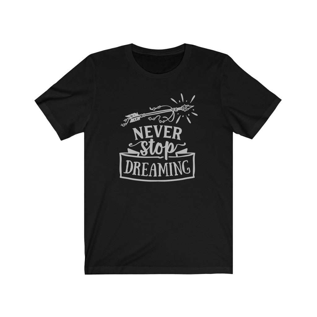 Moms - Never Stop Dreaming T-Shirt-T-Shirt-Printify-Black-XS-Mama Toddler