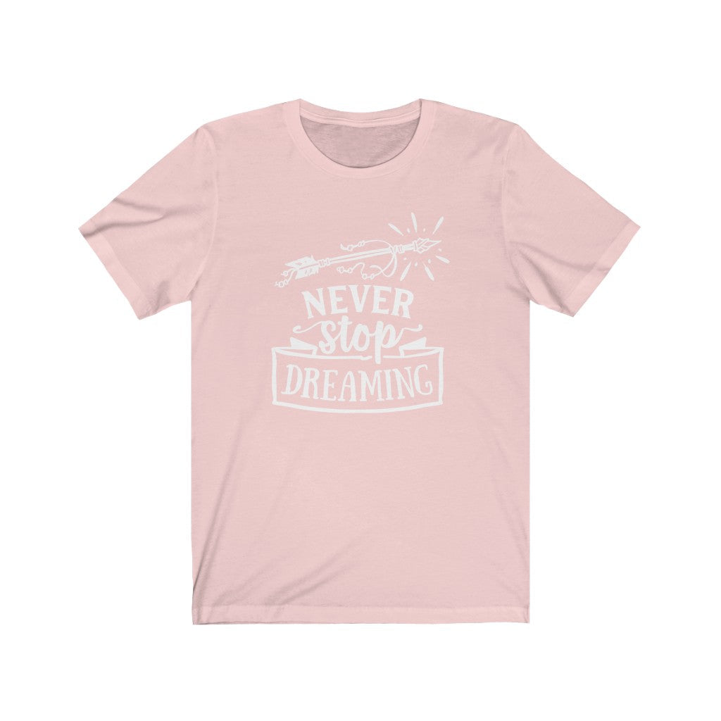 Moms - Never Stop Dreaming T-Shirt-T-Shirt-Printify-Soft Pink-XS-Mama Toddler