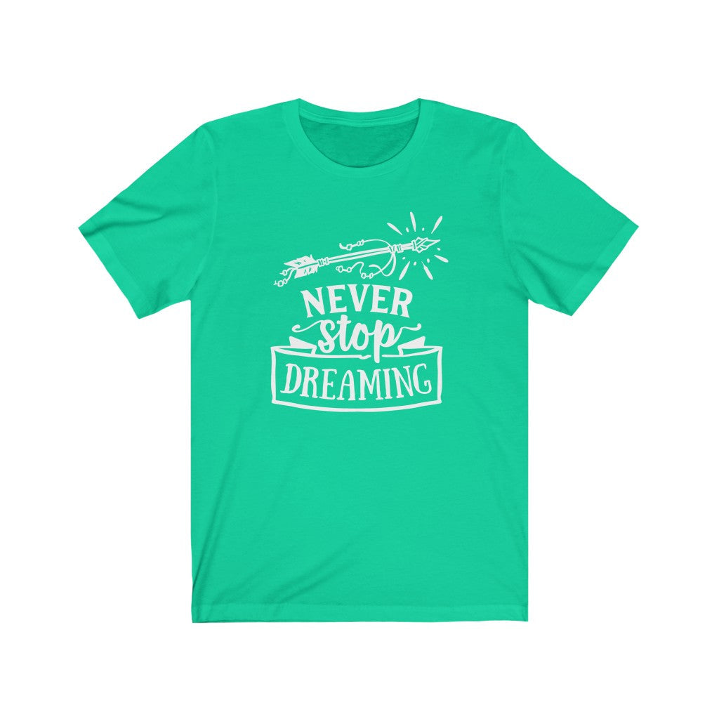 Moms - Never Stop Dreaming T-Shirt-T-Shirt-Printify-Teal-XS-Mama Toddler