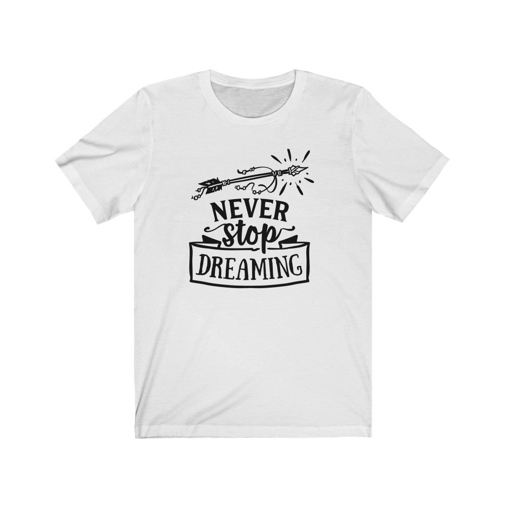 Moms - Never Stop Dreaming T-Shirt-T-Shirt-Printify-White-XS-Mama Toddler