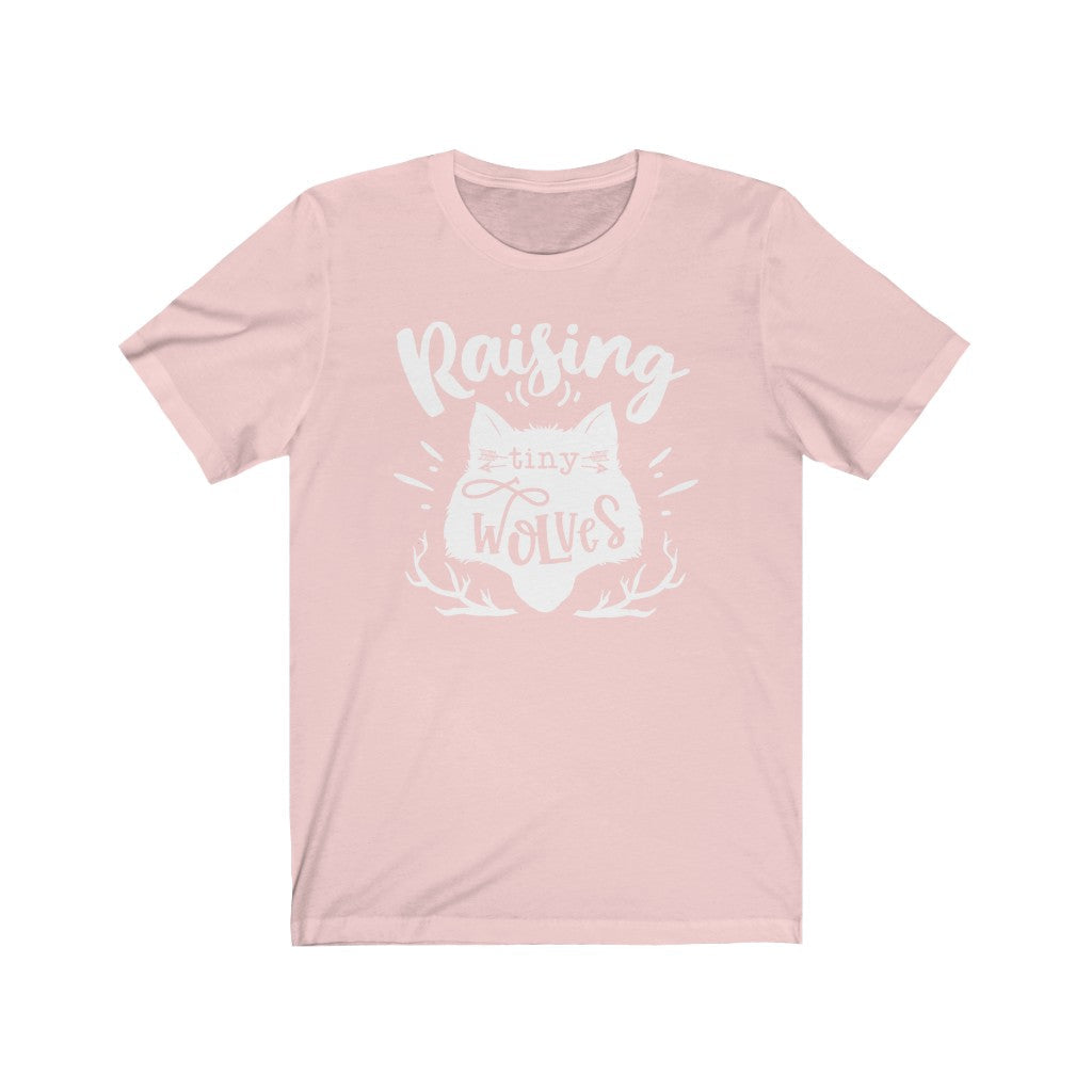 Moms - Raising Tiny Wolves T-Shirt-T-Shirt-Printify-Soft Pink-XS-Mama Toddler