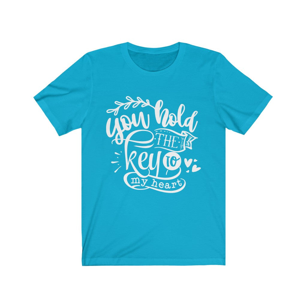 Moms - You Hold The Key T-Shirt-T-Shirt-Printify-Turquoise-XS-Mama Toddler