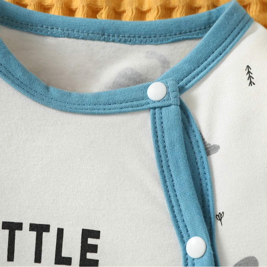 Adorable Animal Print 4 Pcs Baby Jumpsuit Set-MamaToddler-Elephant Love-3-6 Months-Mama Toddler