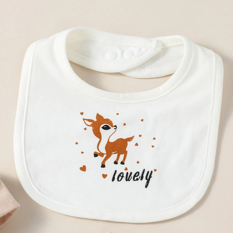 Adorable Animal Print 4 Pcs Baby Jumpsuit Set-MamaToddler-Elephant Love-3-6 Months-Mama Toddler