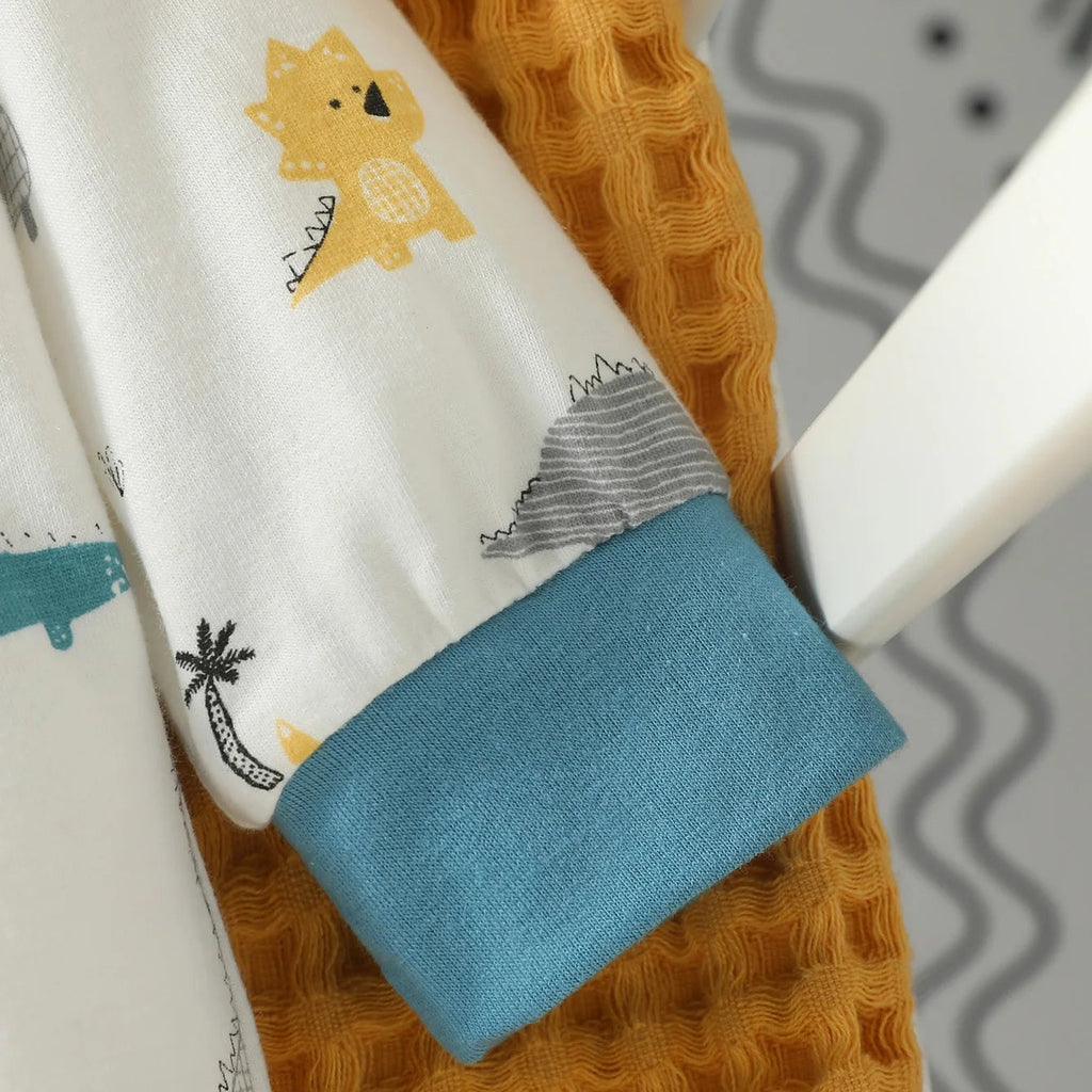 Adorable Animal Print 4 Pcs Baby Jumpsuit Set-MamaToddler-Elephant Love-3-6 Months-Mama Toddler