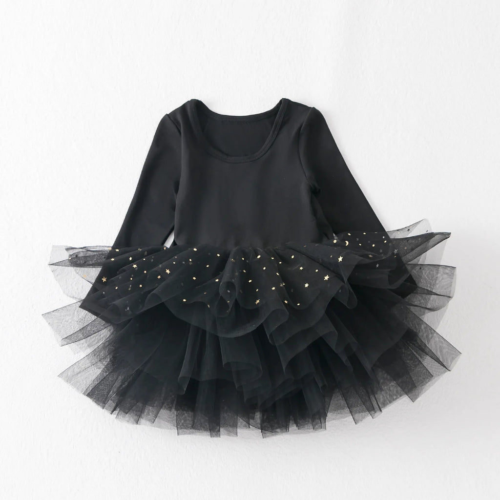 Baby Girl Princess Sequins Ballet Tutu Dress-MamaToddler-Black-XS-Mama Toddler