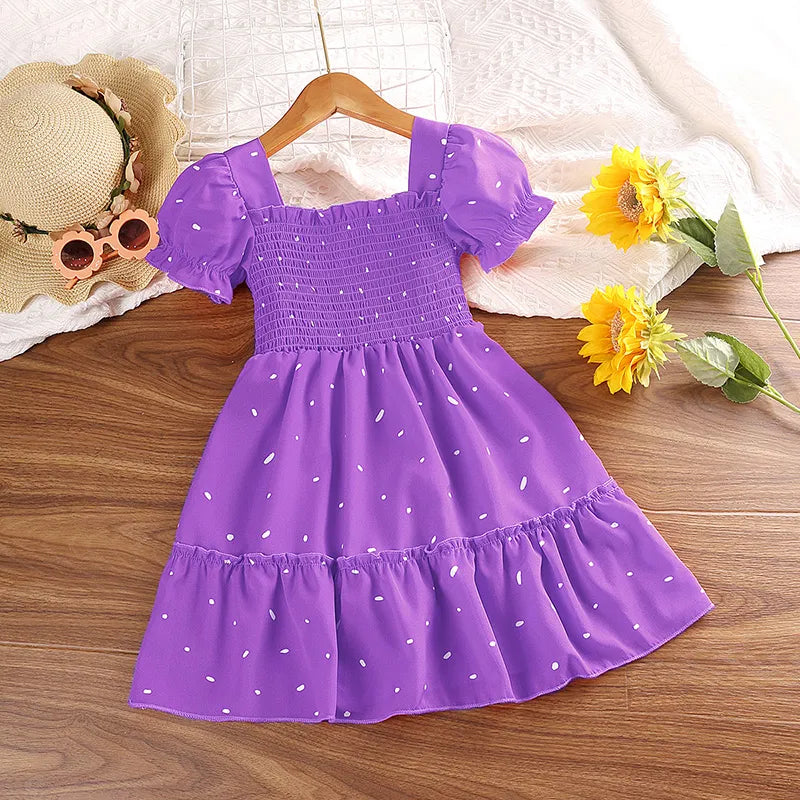 Cute Princess Puff Collar Sleeveless Layered Dress MamaToddler Cute Princess Puff Collar Sleeveless Layered Dress MamaToddler