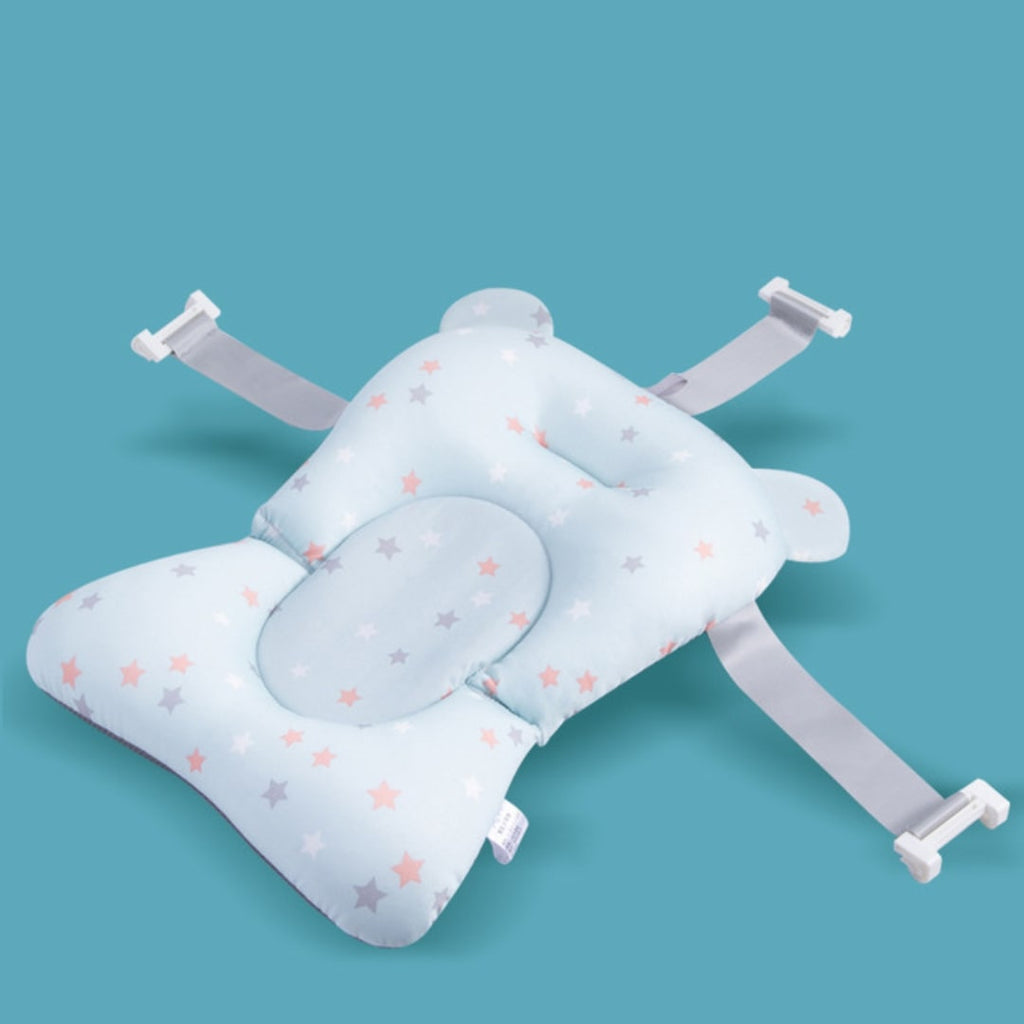 Foldable & Anti-Slip Baby Bath Seat Support-Mama Toddler-White Star-Mama Toddler