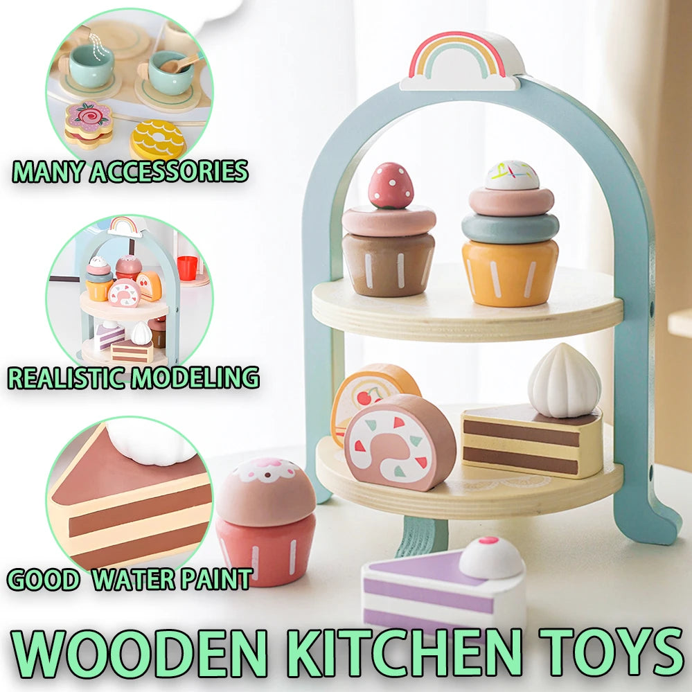 Kids Wooden Kitchen Playhouse-MamaToddler-Blender Set-Mama Toddler
