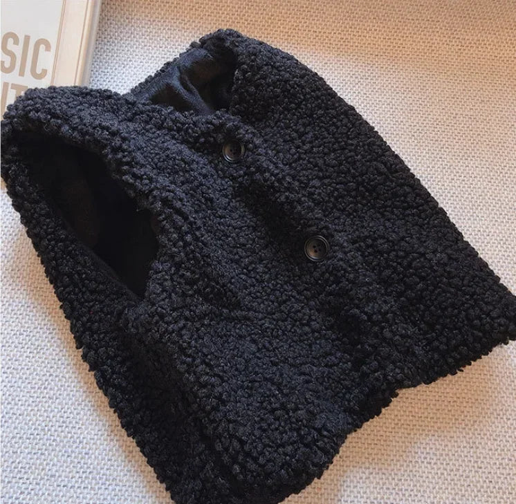 Lamb Wool Velvet Baby Vest-MamaToddler-Black-1-2 Years-Mama Toddler