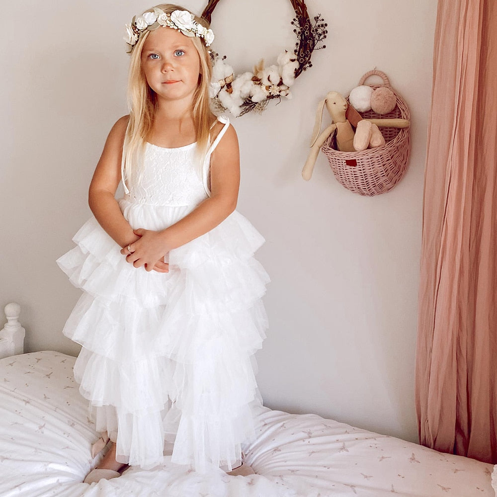 Little Princess Layered Dress-MamaToddler-White-3 Year Old-Mama Toddler