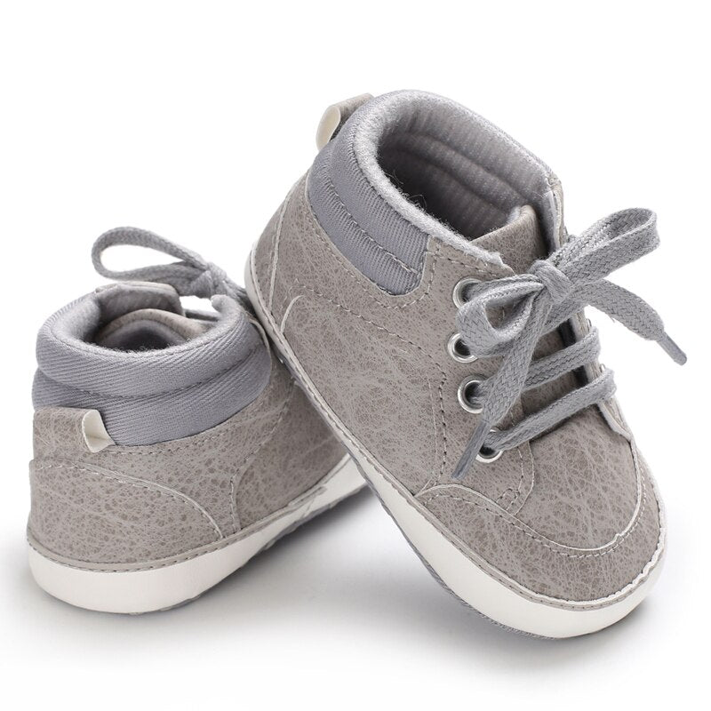LittleAngel Soft Sole Non-Slip Baby Shoes-MamaToddler-Style 1 - White-0-6 Months-Mama Toddler