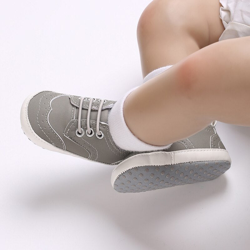LittleAngel Soft Sole Non-Slip Baby Shoes-MamaToddler-Style 1 - White-0-6 Months-Mama Toddler