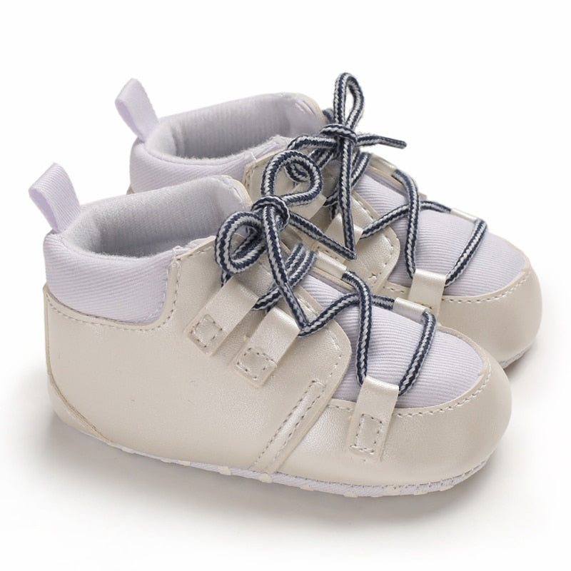 LittleAngel Soft Sole Non-Slip Baby Shoes-MamaToddler-Style 3 - White-0-6 Months-Mama Toddler