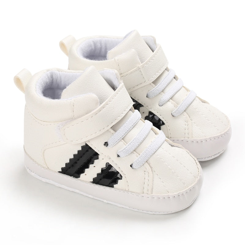 LittleAngel Soft Sole Non-Slip Baby Shoes-MamaToddler-Style 4 - White-0-6 Months-Mama Toddler