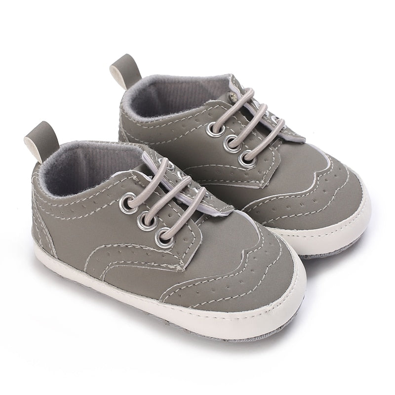 LittleAngel Soft Sole Non-Slip Baby Shoes-MamaToddler-Style 6 - Grey-0-6 Months-Mama Toddler