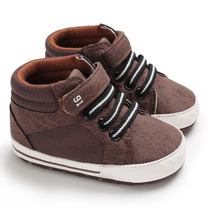 LittleAngel Soft Sole Non-Slip Baby Shoes-MamaToddler-Style 7 - Brown-0-6 Months-Mama Toddler