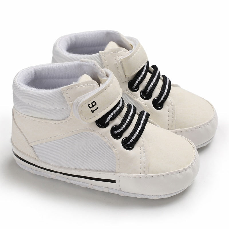 LittleAngel Soft Sole Non-Slip Baby Shoes-MamaToddler-Style 7 - White-0-6 Months-Mama Toddler