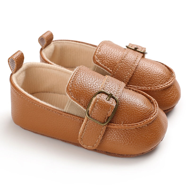 LittleAngel Soft Sole Non-Slip Baby Shoes-MamaToddler-Style 8 - Brown-0-6 Months-Mama Toddler
