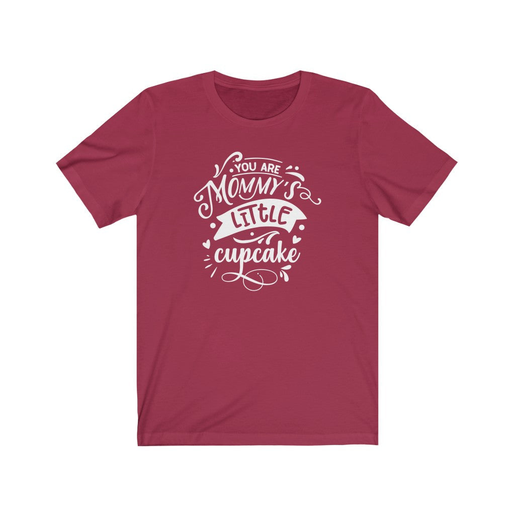 Moms - Mommy's Little Cupcake T-Shirt-T-Shirt-Printify-Cardinal-XS-Mama Toddler