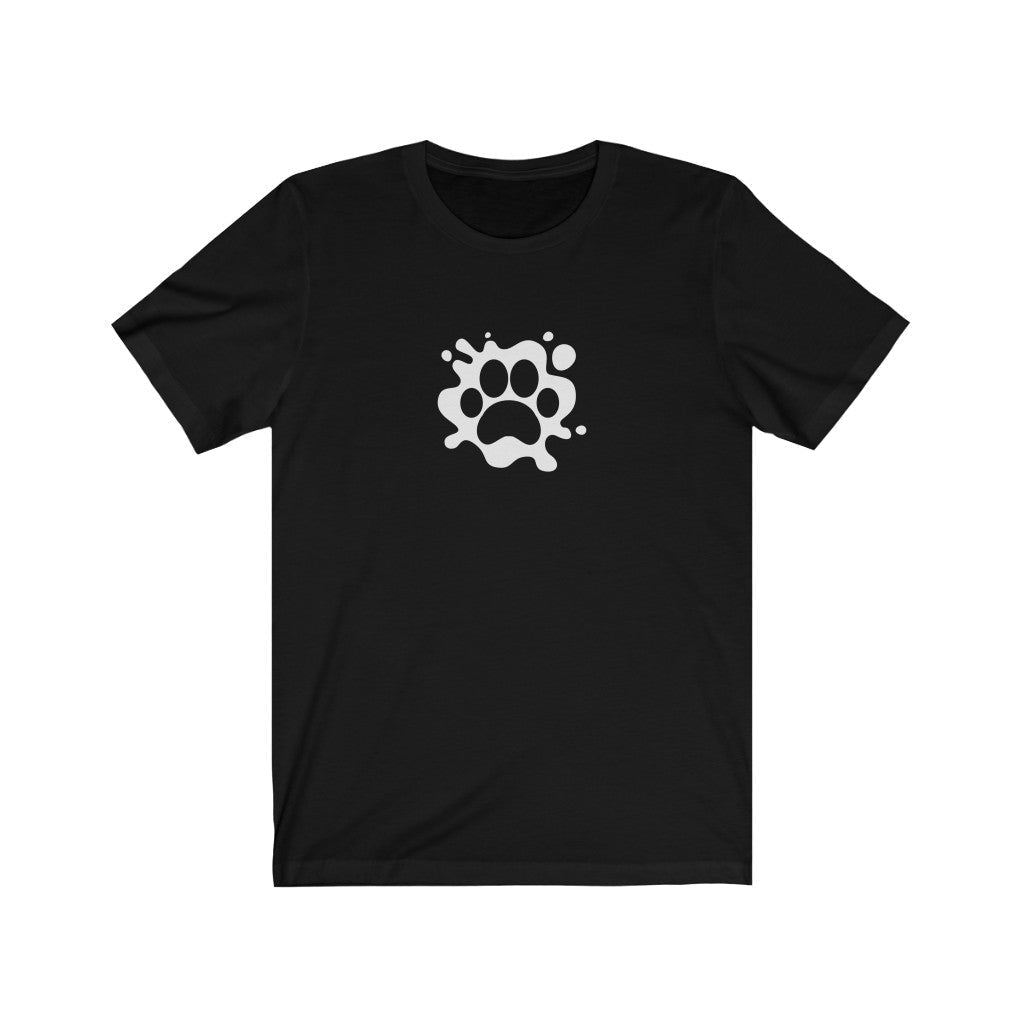 Paw Splash T-Shirt-T-Shirt-Printify-Black-S-Mama Toddler