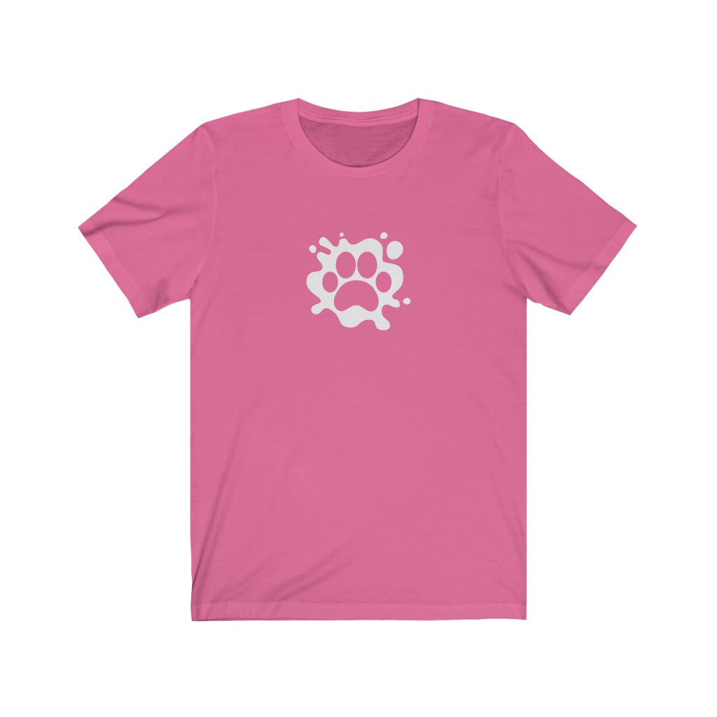Paw Splash T-Shirt-T-Shirt-Printify-Charity Pink-S-Mama Toddler