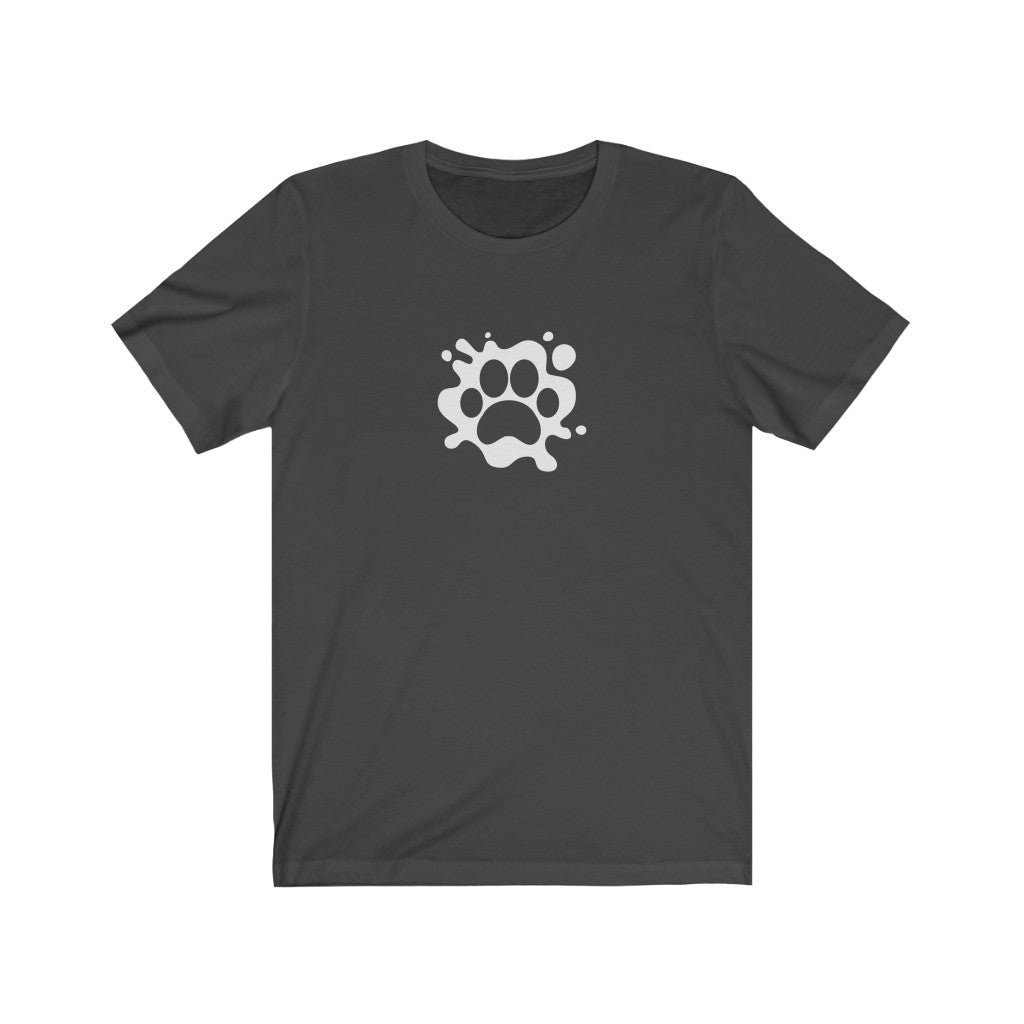 Paw Splash T-Shirt-T-Shirt-Printify-Dark Grey-S-Mama Toddler