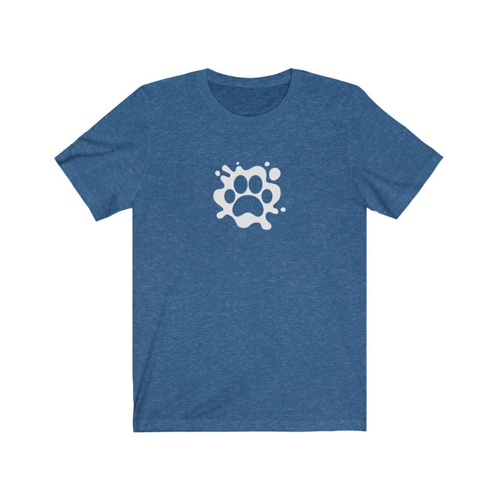 Paw Splash T-Shirt-T-Shirt-Printify-Heather True Royal-S-Mama Toddler