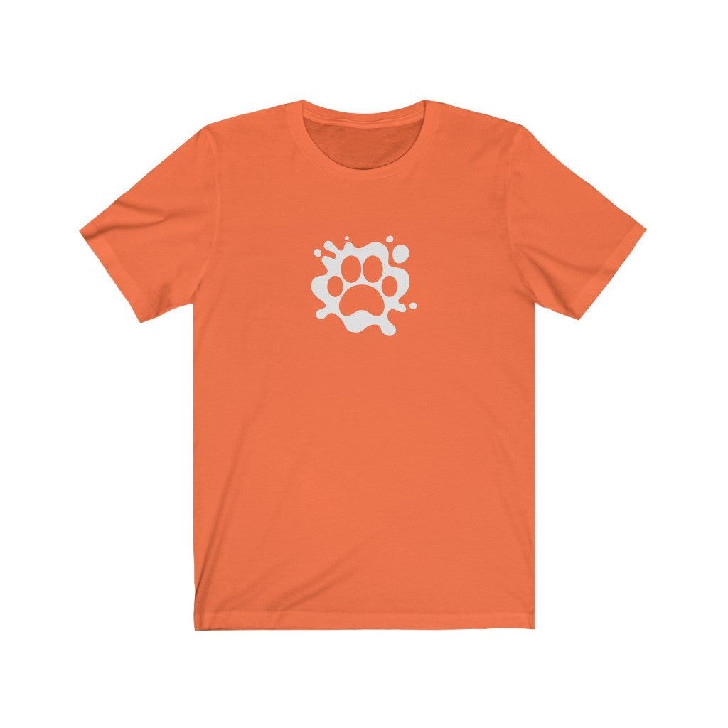 Paw Splash T-Shirt-T-Shirt-Printify-Orange-S-Mama Toddler
