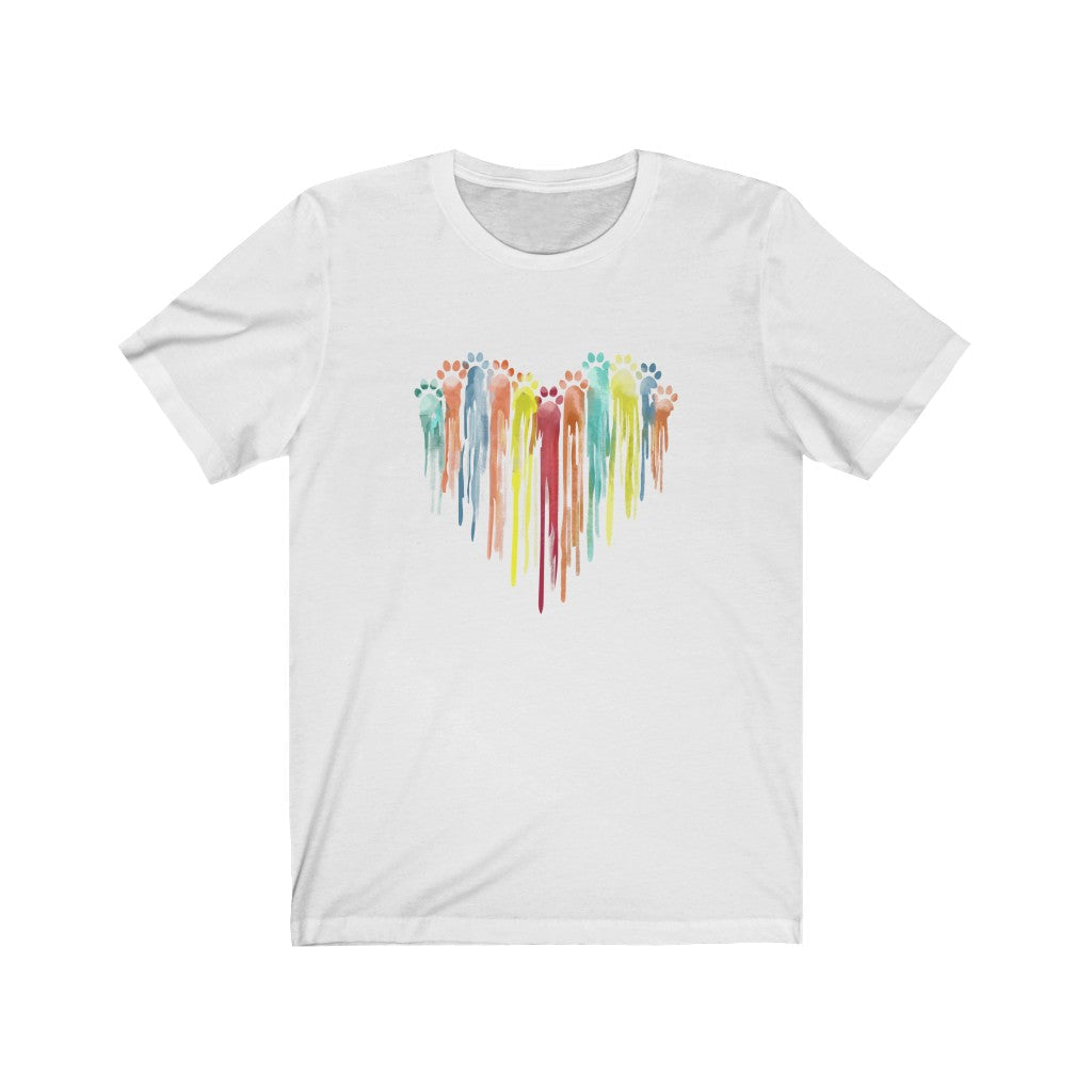 Paws HeART 2 T-Shirt-T-Shirt-Printify-White-XS-Mama Toddler
