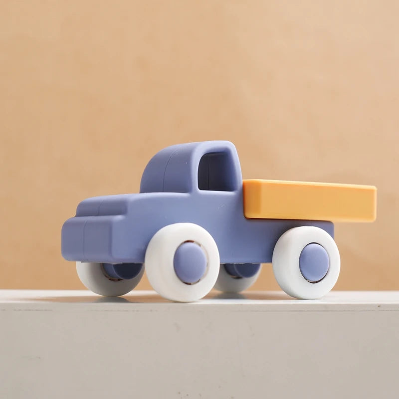 Cute Silicone Car Teether Toy-MamaToddler-Blue Car-Mama Toddler
