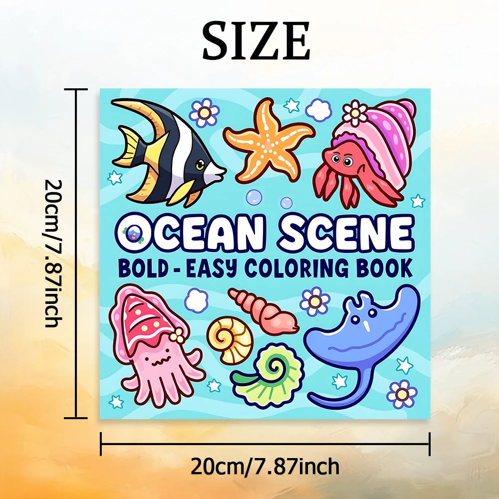 Ocean Scene Coloring Book-MamaToddler-Ocean Scene-Mama Toddler