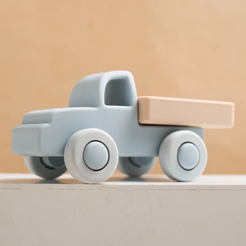 Cute Silicone Car Teether Toy-MamaToddler-Blue Car-Mama Toddler
