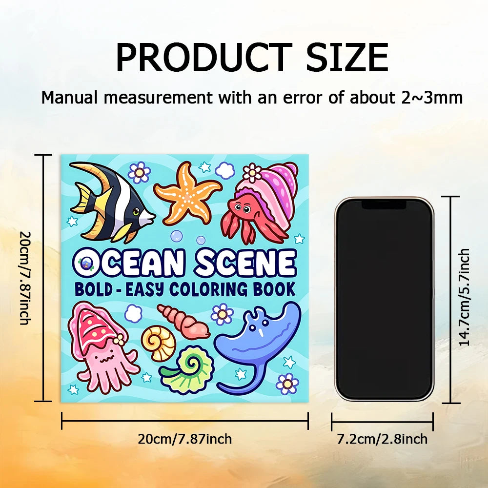 Ocean Scene Coloring Book-MamaToddler-Ocean Scene-Mama Toddler