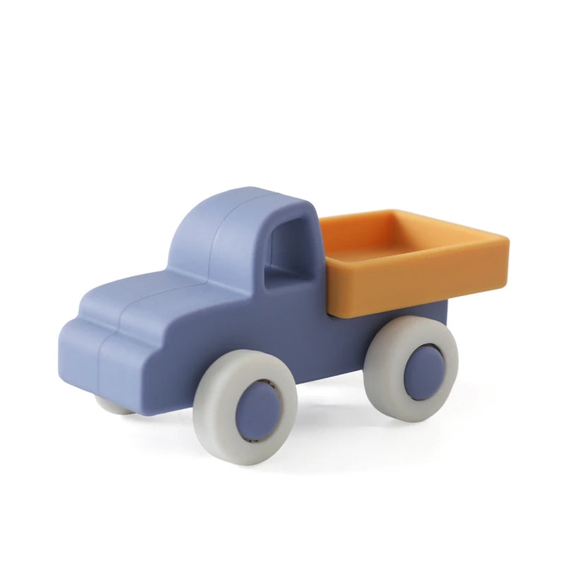 Cute Silicone Car Teether Toy-MamaToddler-Blue Car-Mama Toddler