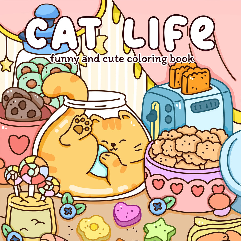 Cat Life Coloring Book-MamaToddler-Cat Life-Mama Toddler