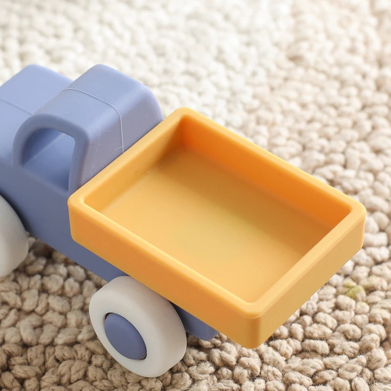 Cute Silicone Car Teether Toy-MamaToddler-Blue Car-Mama Toddler