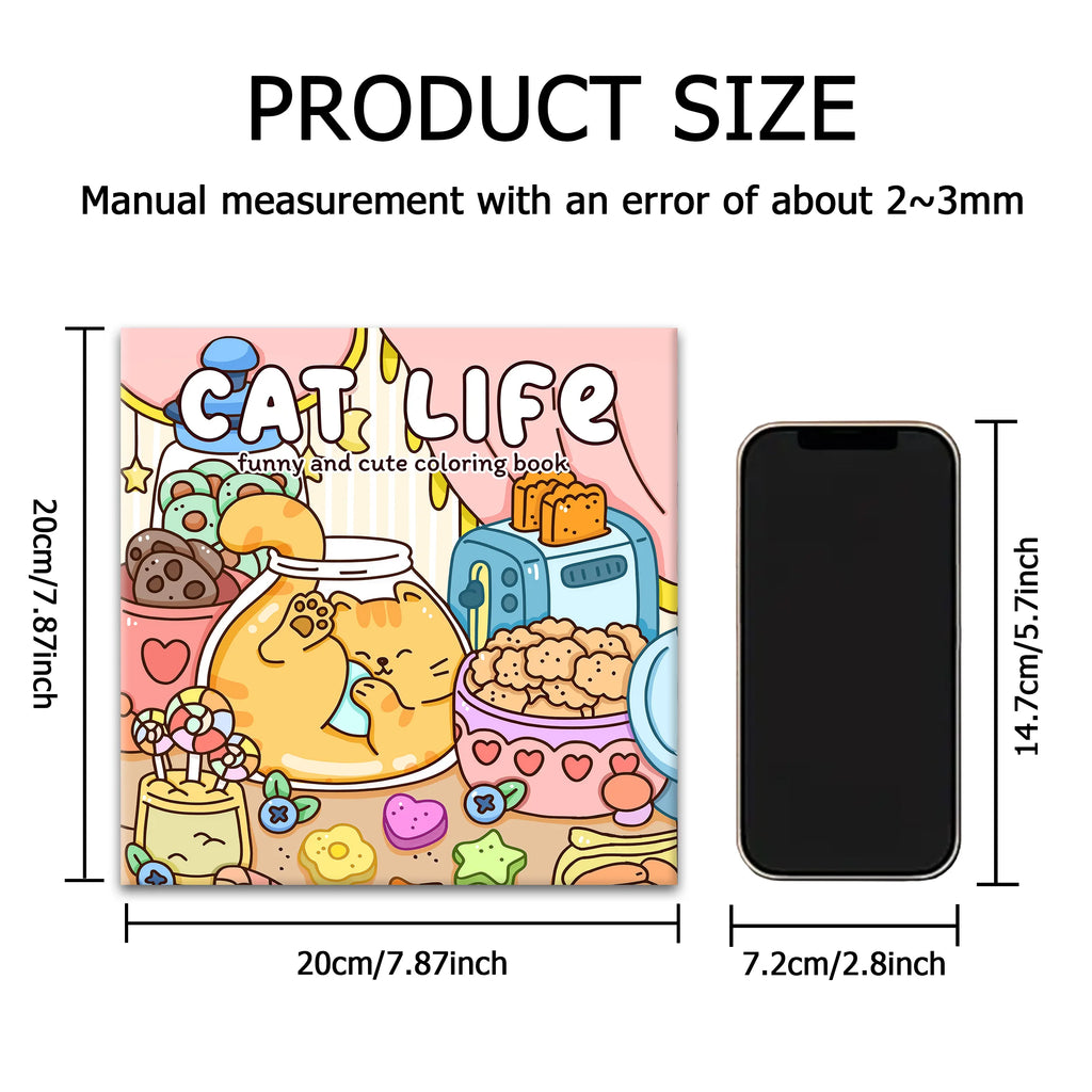 Cat Life Coloring Book-MamaToddler-Cat Life-Mama Toddler