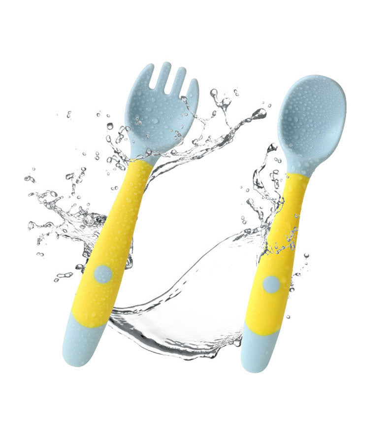 Spoon & Fork Baby Utensils-Mama Toddler-Blue Green Set-Mama Toddler