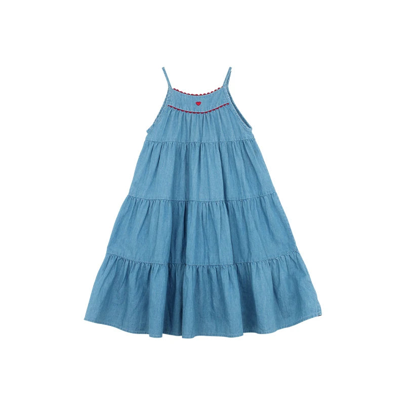Summer Denim Dress For Girls – MamaToddler